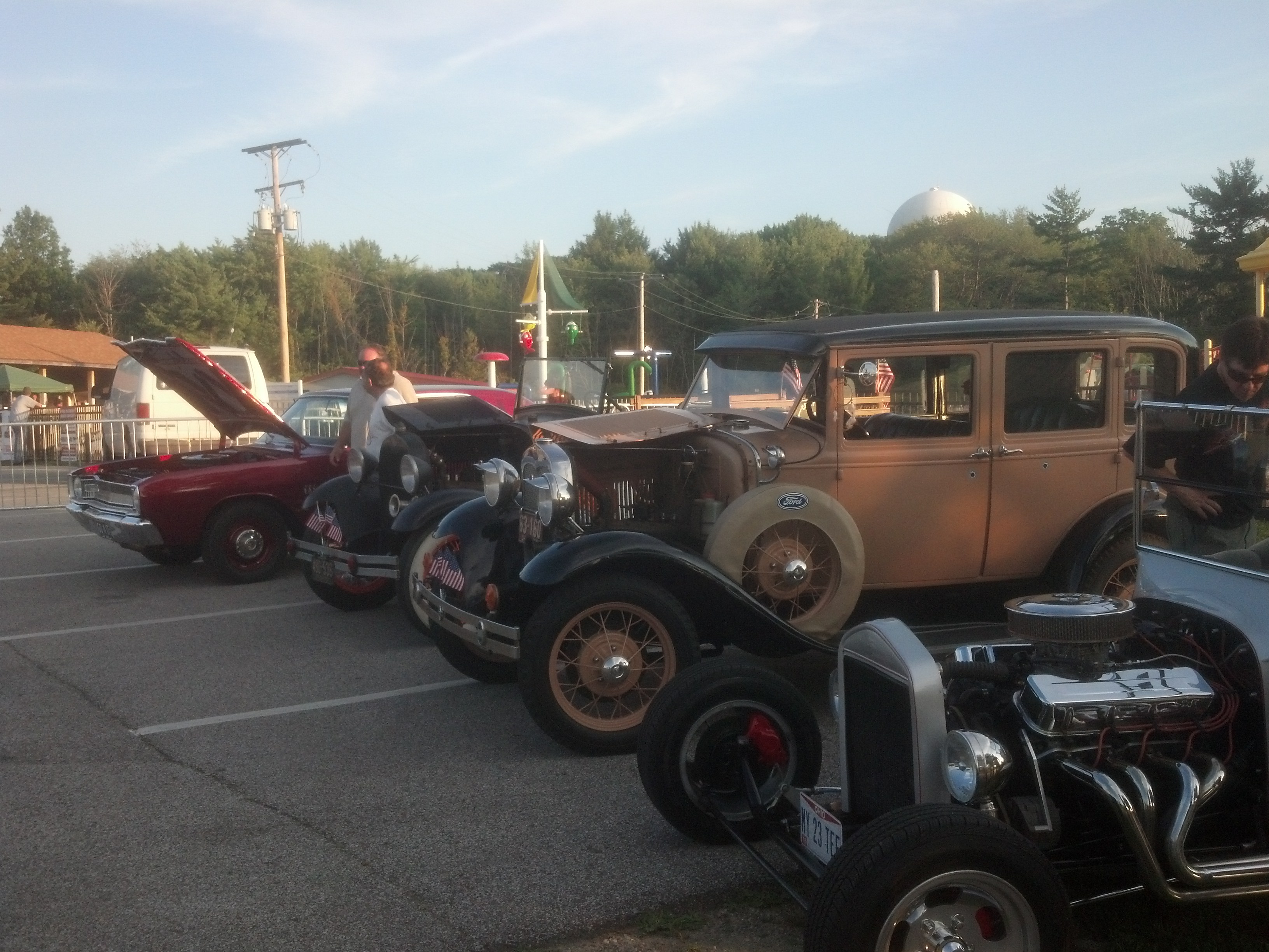 Cars on display at Nights in the Heights Concert & Cruise in