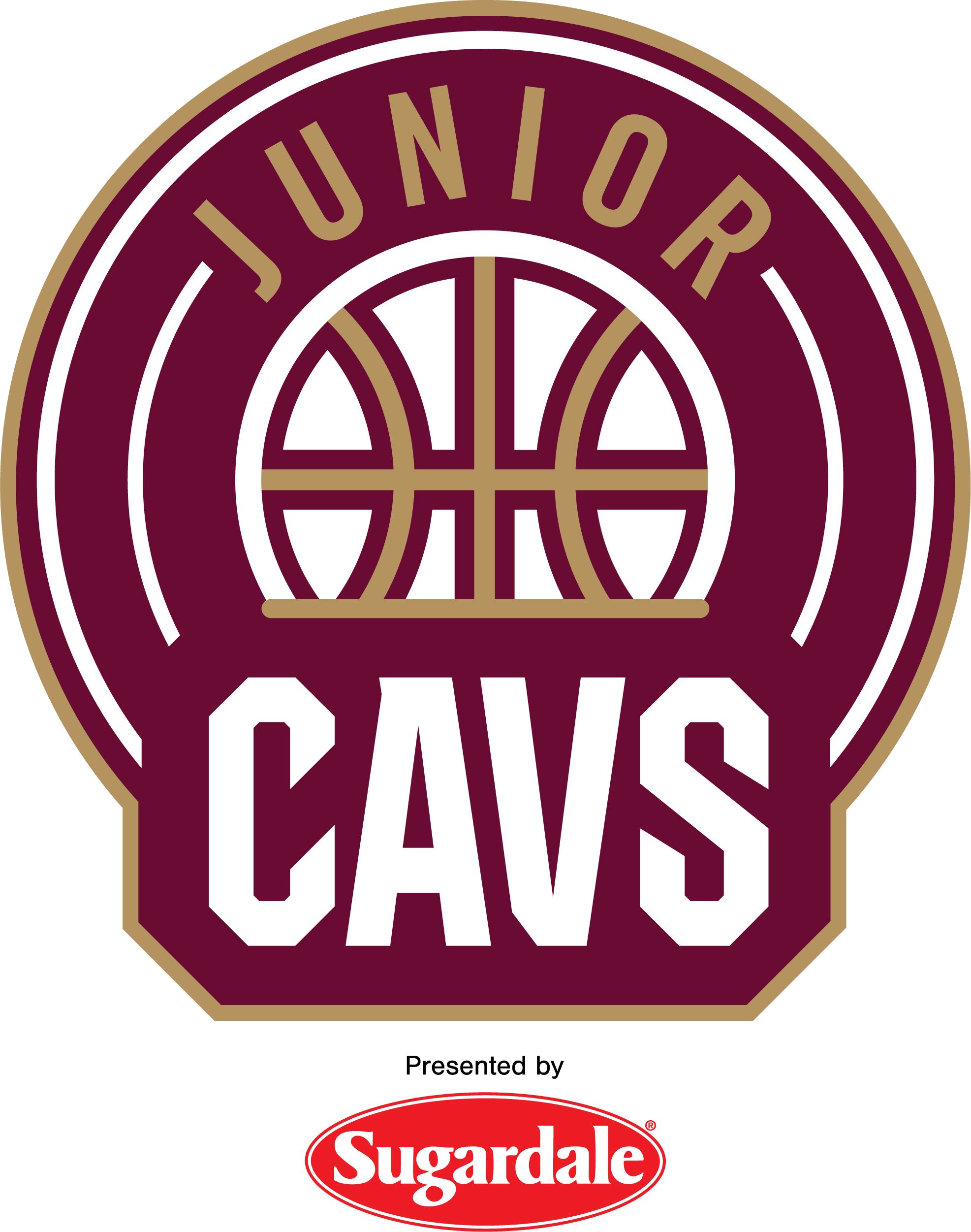 Jr. Cavs logo pres. by Sugardale x white background