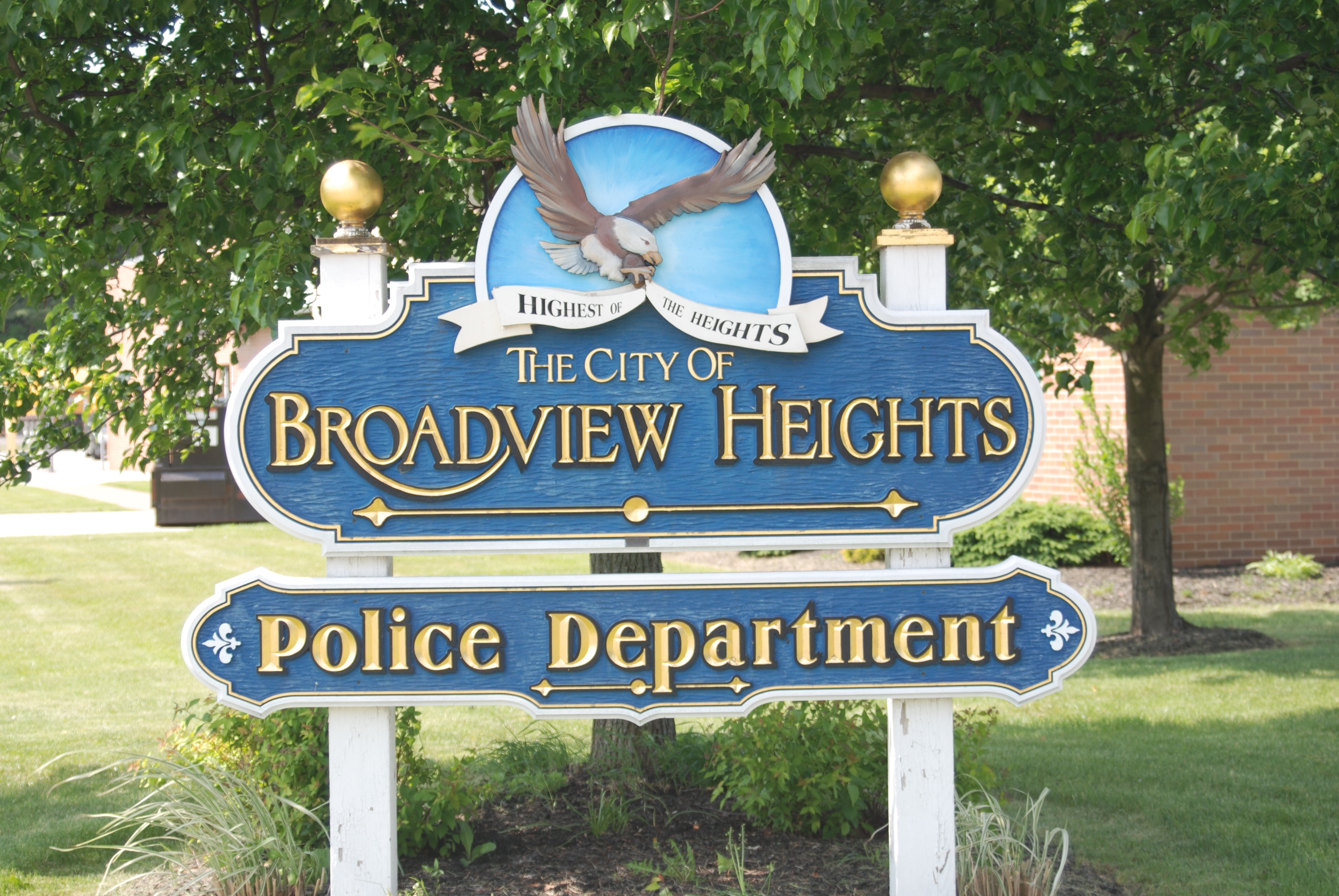 Broadview Heights Police Department Sign